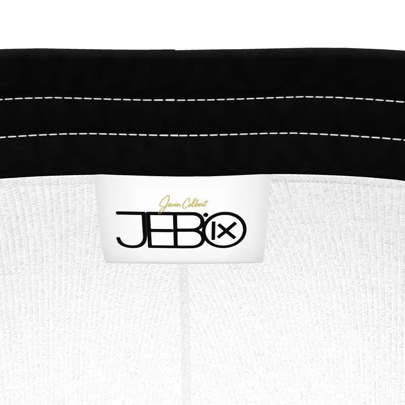 JB icon waistband label on black track pants