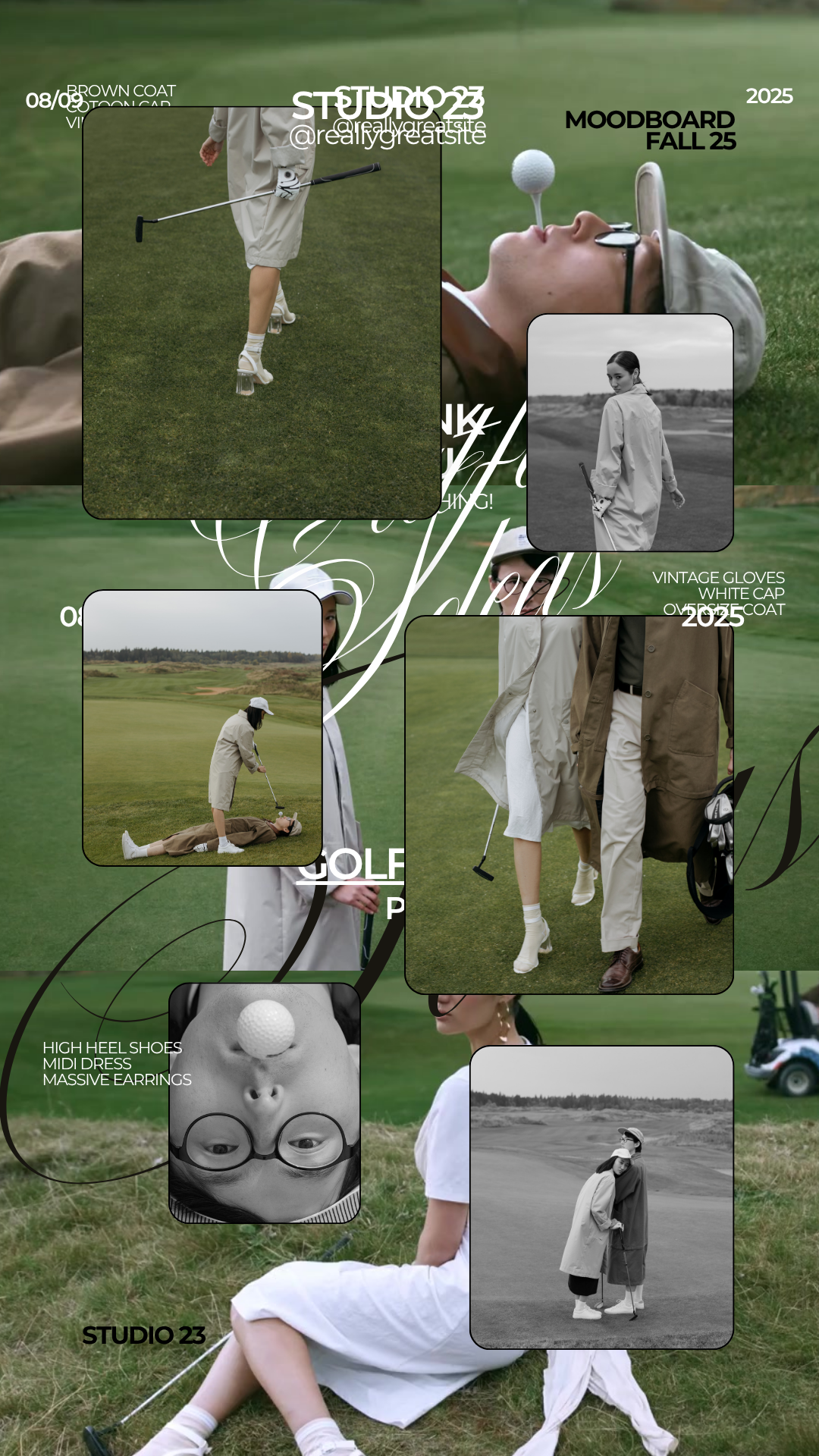 Women’s fleece tracksuit moodboard collage with models in white outfits outdoors.