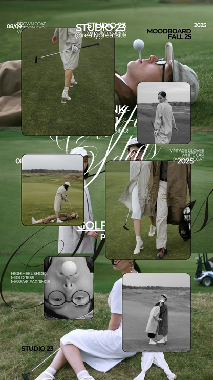 Women’s fleece tracksuit moodboard collage with models in white outfits outdoors.