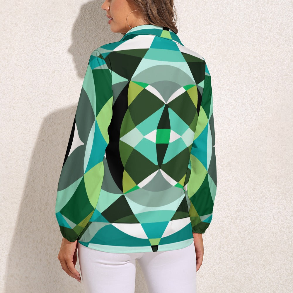 JEBO 1X Club Women's Patterned Long-Sleeve Shirt