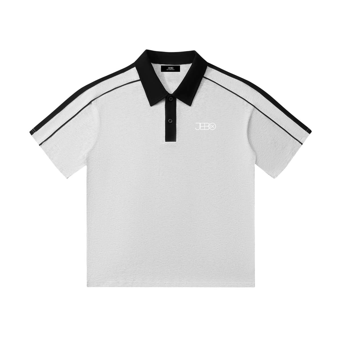 JEBO 1X Club Contrast Collar Short Sleeve Polo