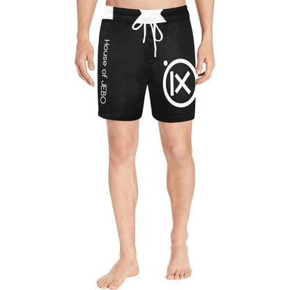 JEBO Resort Men's Mid-Length Swim Shorts