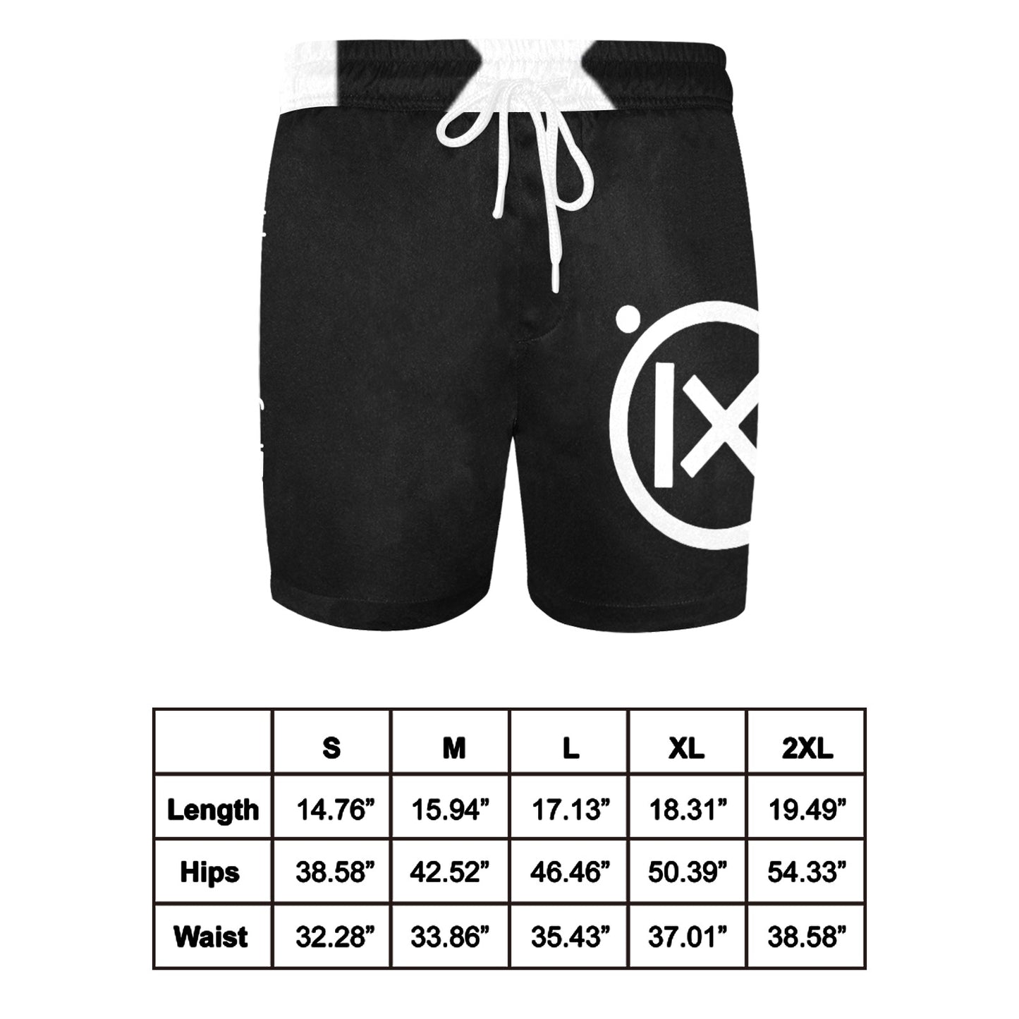 JEBO Resort Men's Mid-Length Swim Shorts