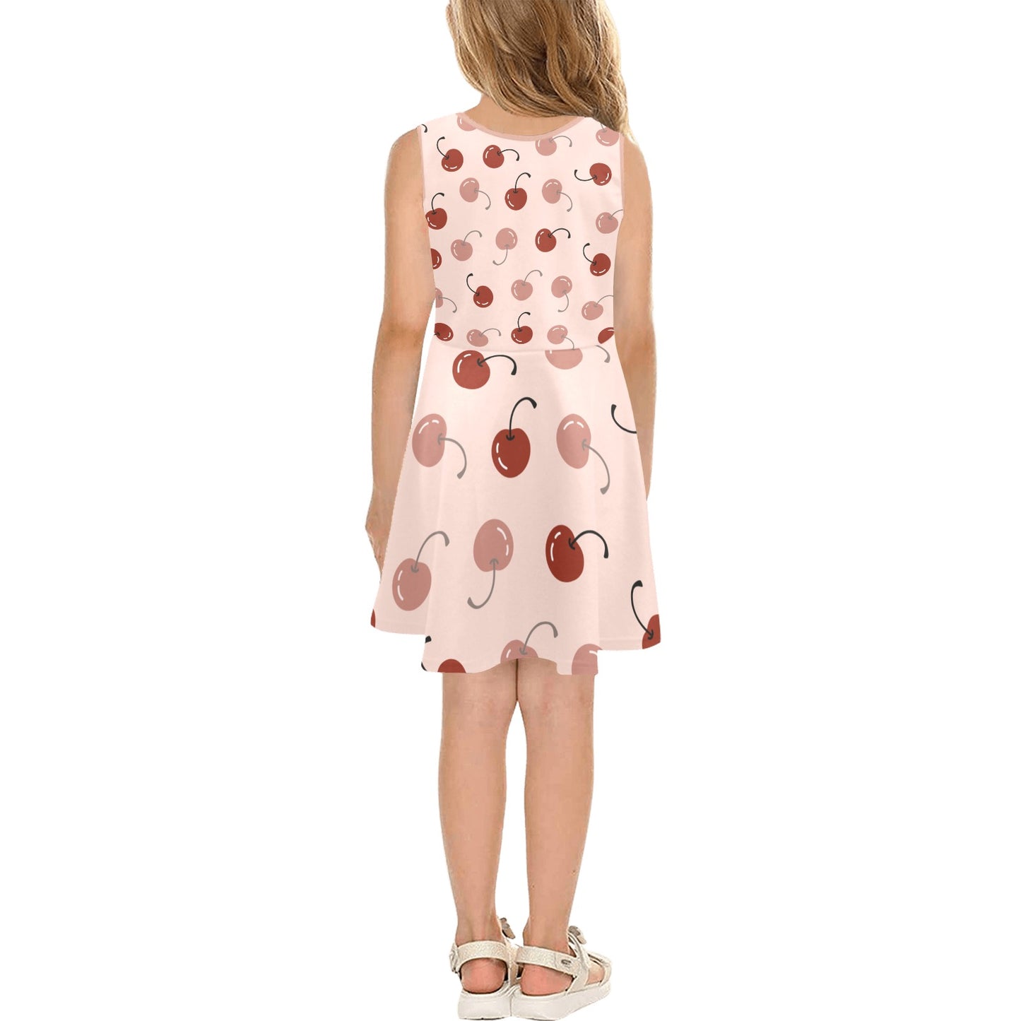 JEBO Kids Girls' Floral Heart Sundress