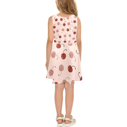 JEBO Kids Girls' Floral Heart Sundress