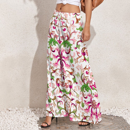JEBO 1X Club Women's Pattern Wide-Leg Pants