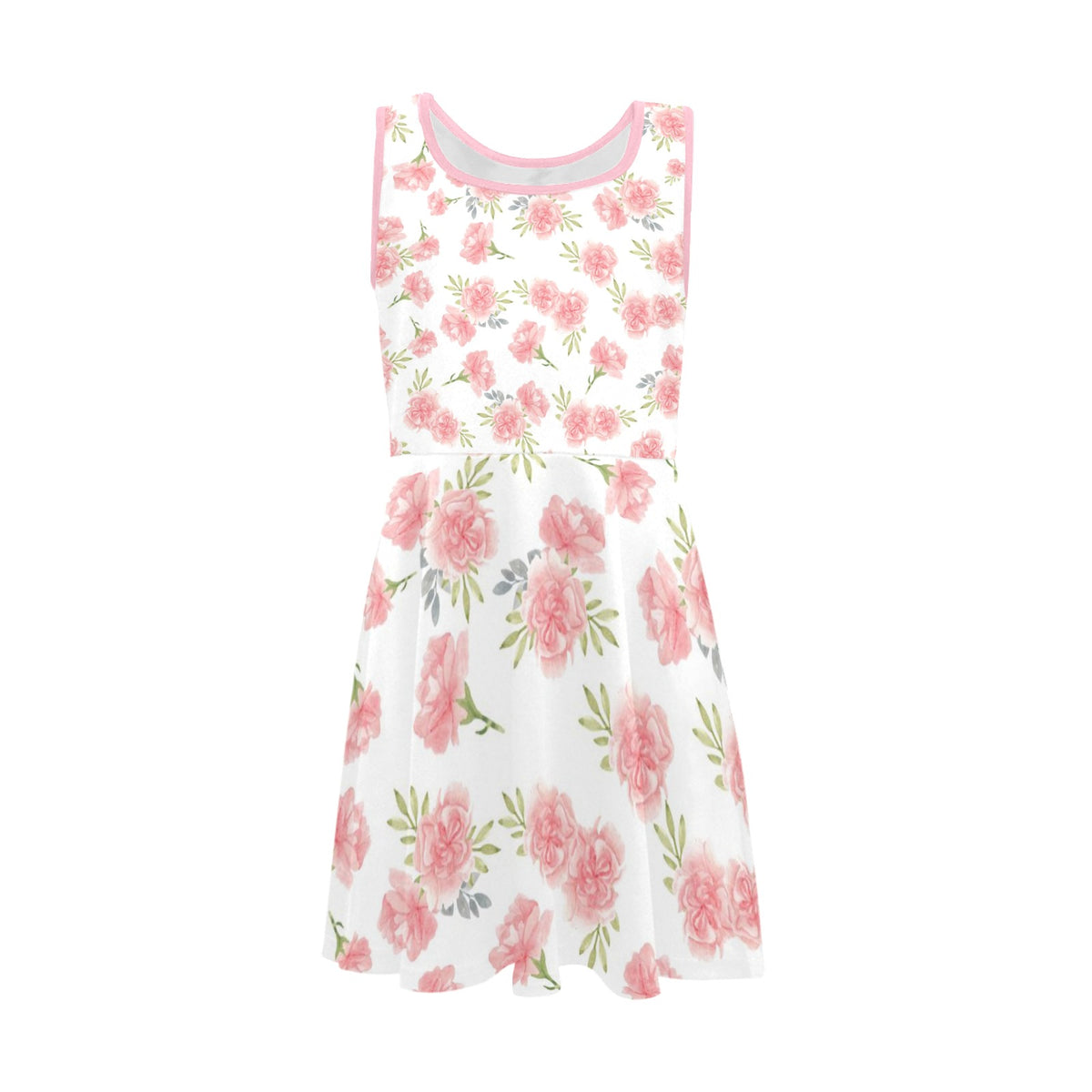 JEBO Kids Girls' Floral Heart Sundress