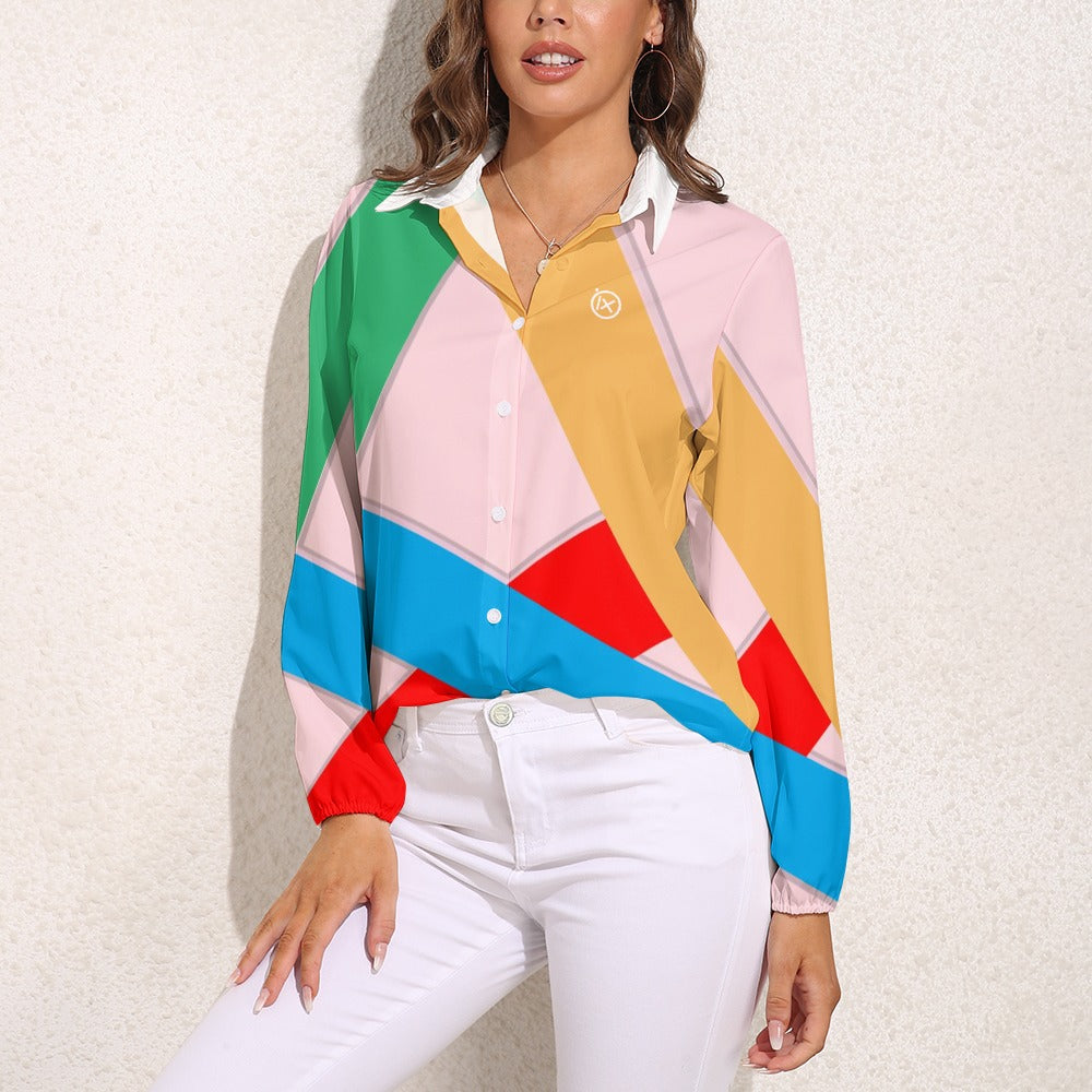 JEBO 1X Club Women's Patterned Long-Sleeve Shirt