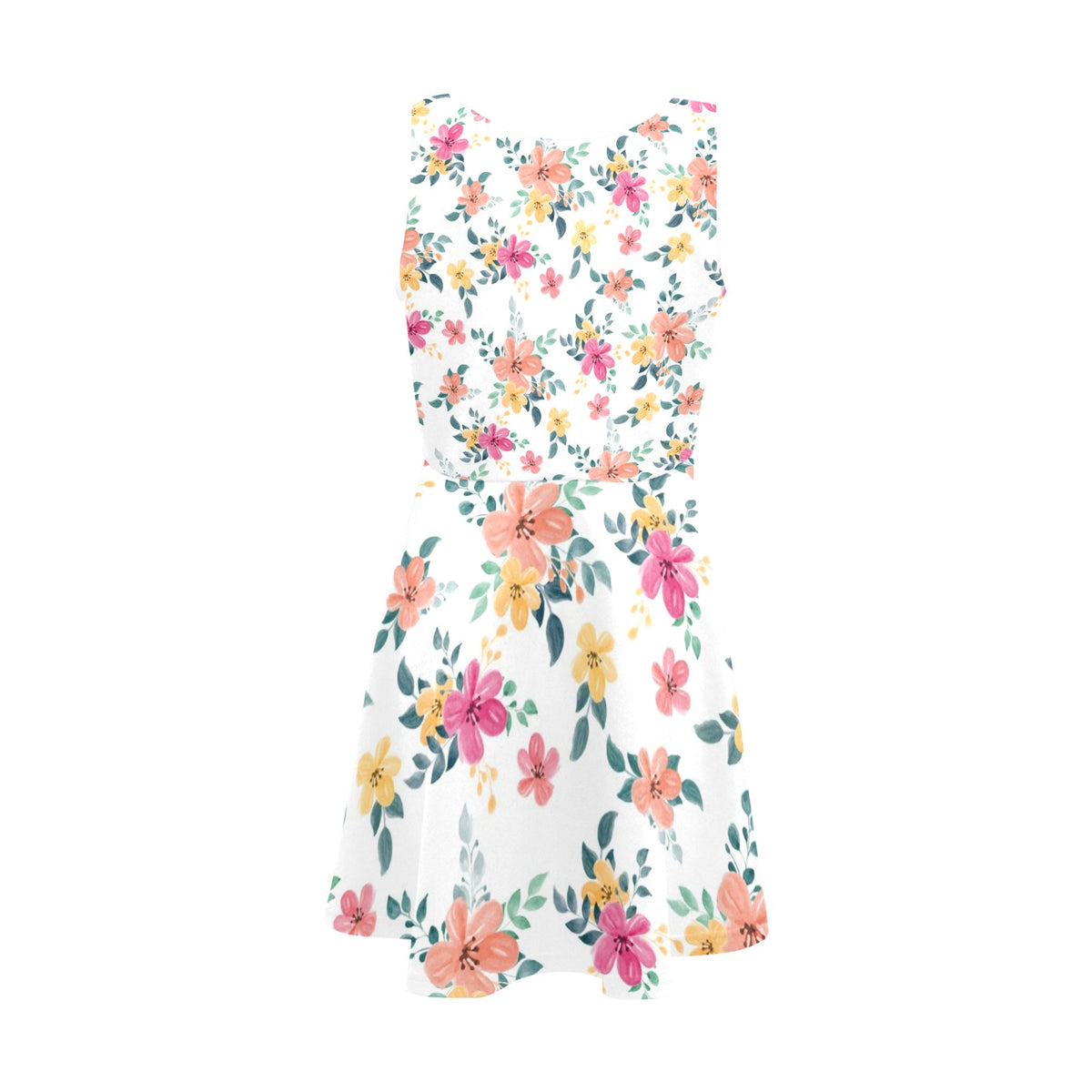 JEBO Kids Girls' Floral Heart Sundress