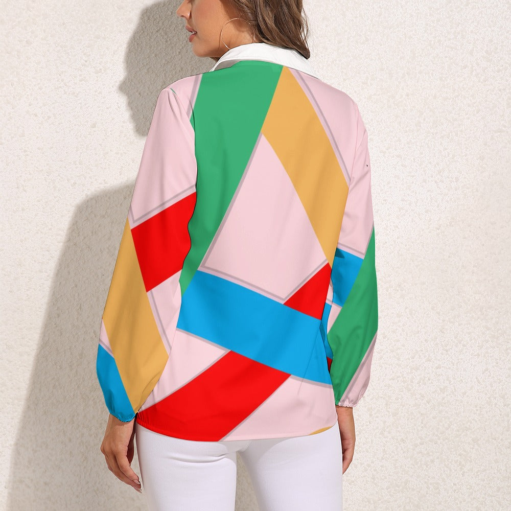 JEBO 1X Club Women's Patterned Long-Sleeve Shirt