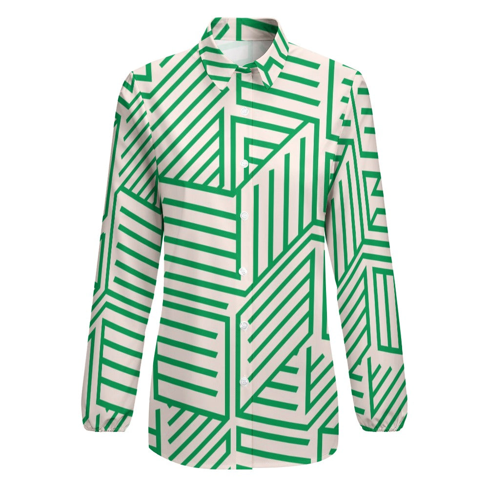 JEBO 1X Club Women's Patterned Long-Sleeve Shirt