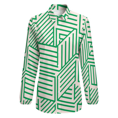 JEBO 1X Club Women's Patterned Long-Sleeve Shirt