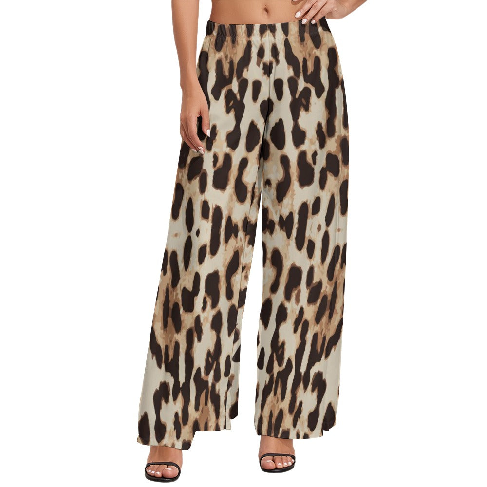 JEBO 1X Club Women's Pattern Wide-Leg Pants