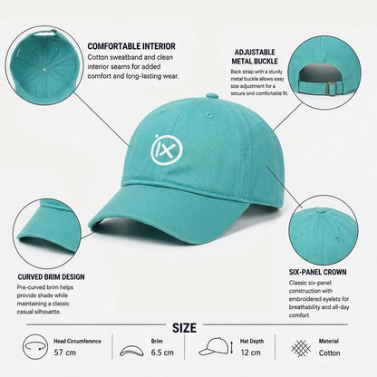 JEBO 1X Club Embroidery Soft-Crown Flat Cap