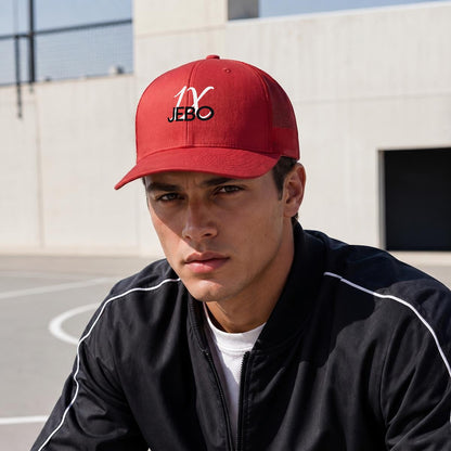 JEBO 1X Club Embroidery Curved Mesh Cap For Golf