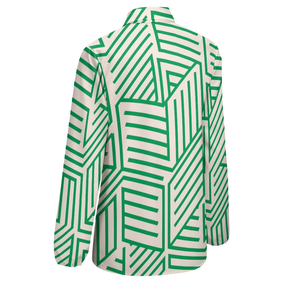 JEBO 1X Club Women's Patterned Long-Sleeve Shirt