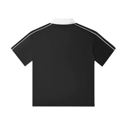 JEBO 1X Club Contrast Collar Short Sleeve Polo