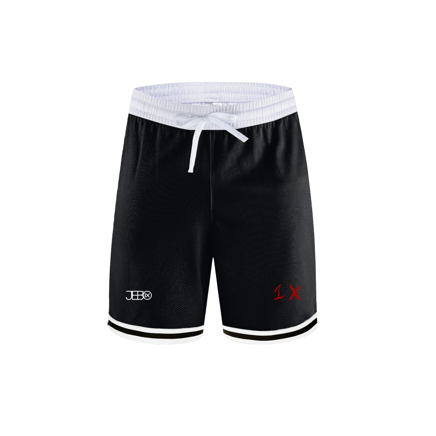 JEBO 1X Club Classic Stripe Trim Basketball Shorts