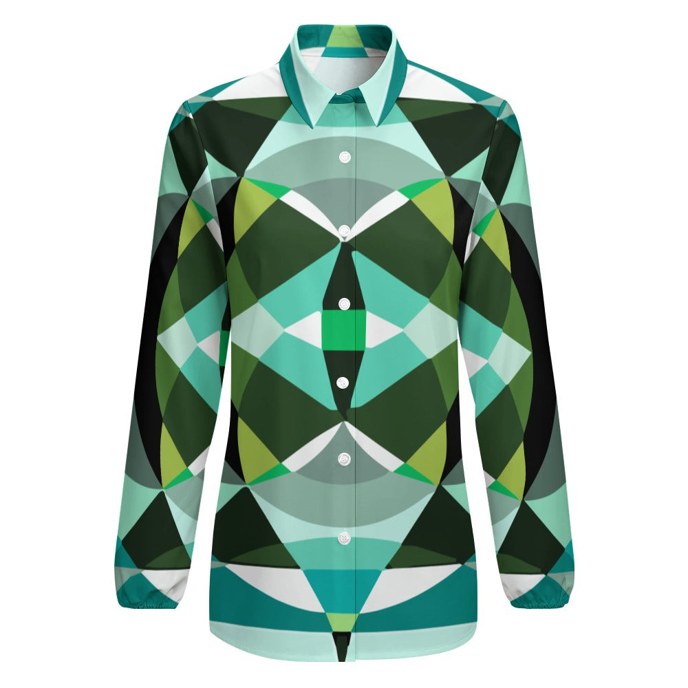 JEBO 1X Club Women's Patterned Long-Sleeve Shirt