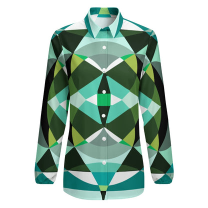 JEBO 1X Club Women's Patterned Long-Sleeve Shirt