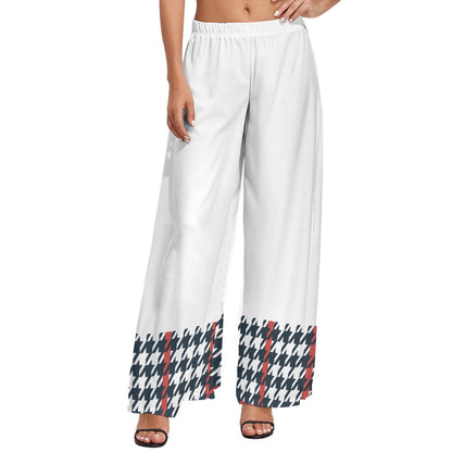 JEBO 1X Club Women's Pattern Wide-Leg Pants