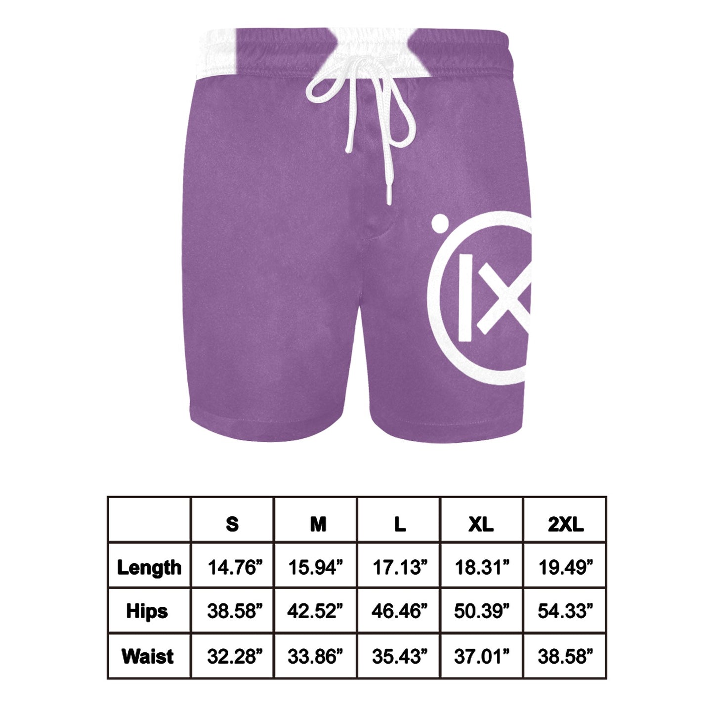 JEBO Resort Men's Mid-Length Swim Shorts