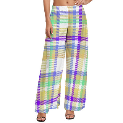 JEBO 1X Club Women's Pattern Wide-Leg Pants