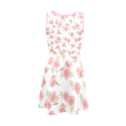 JEBO Kids Girls' Floral Heart Sundress