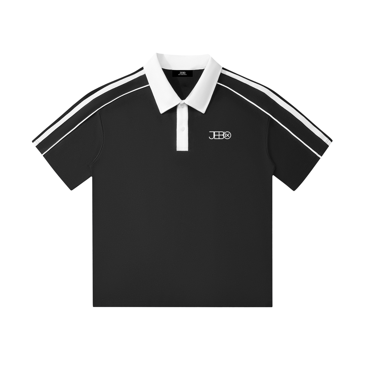 JEBO 1X Club Contrast Collar Short Sleeve Polo