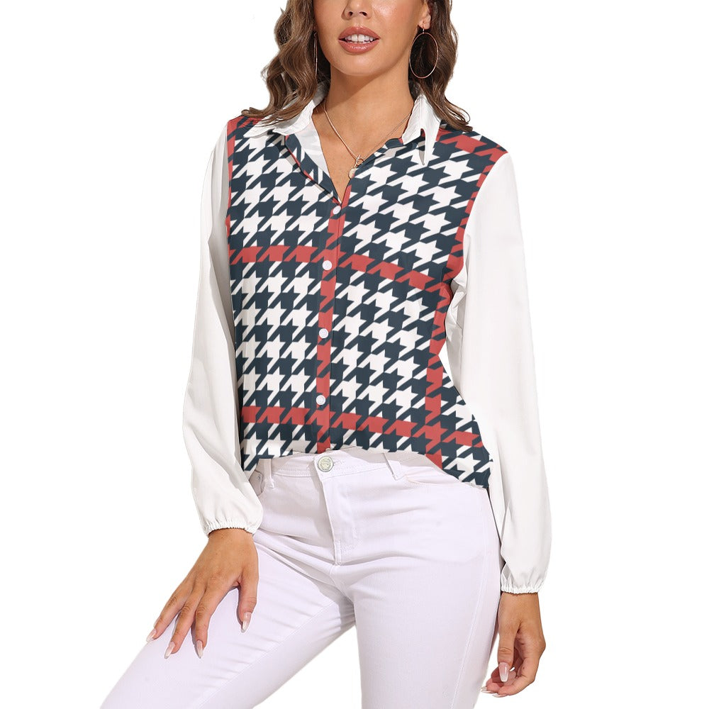 JEBO 1X Club Women's Patterned Long-Sleeve Shirt