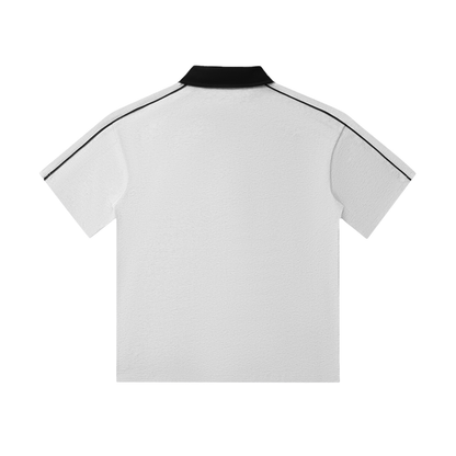 JEBO 1X Club Contrast Collar Short Sleeve Polo
