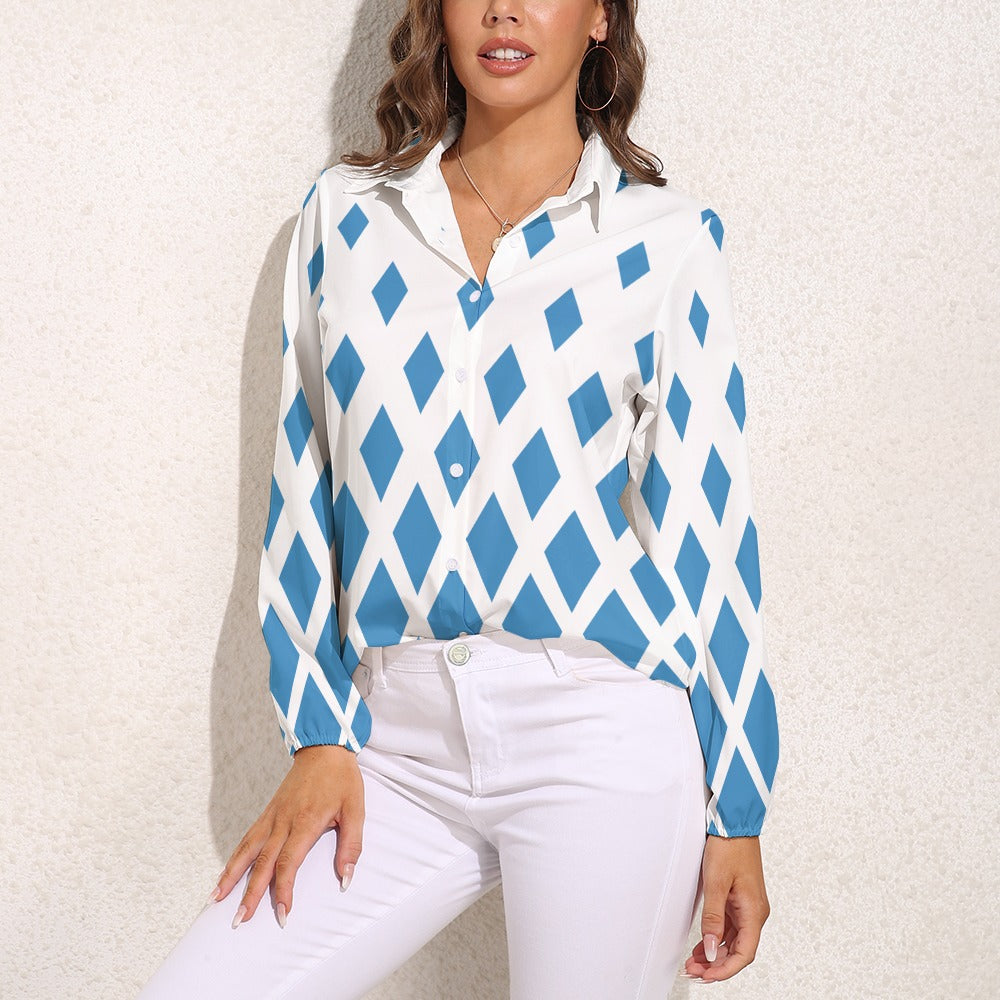 JEBO 1X Club Women's Patterned Long-Sleeve Shirt