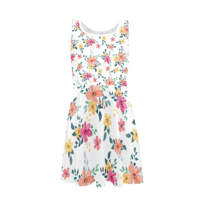 JEBO Kids Girls' Floral Heart Sundress