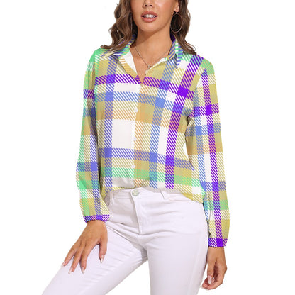 JEBO 1X Club Women's Patterned Long-Sleeve Shirt