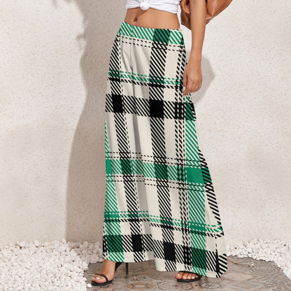 JEBO 1X Club Women's Pattern Wide-Leg Pants