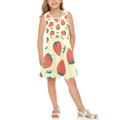 JEBO Kids Girls' Floral Heart Sundress