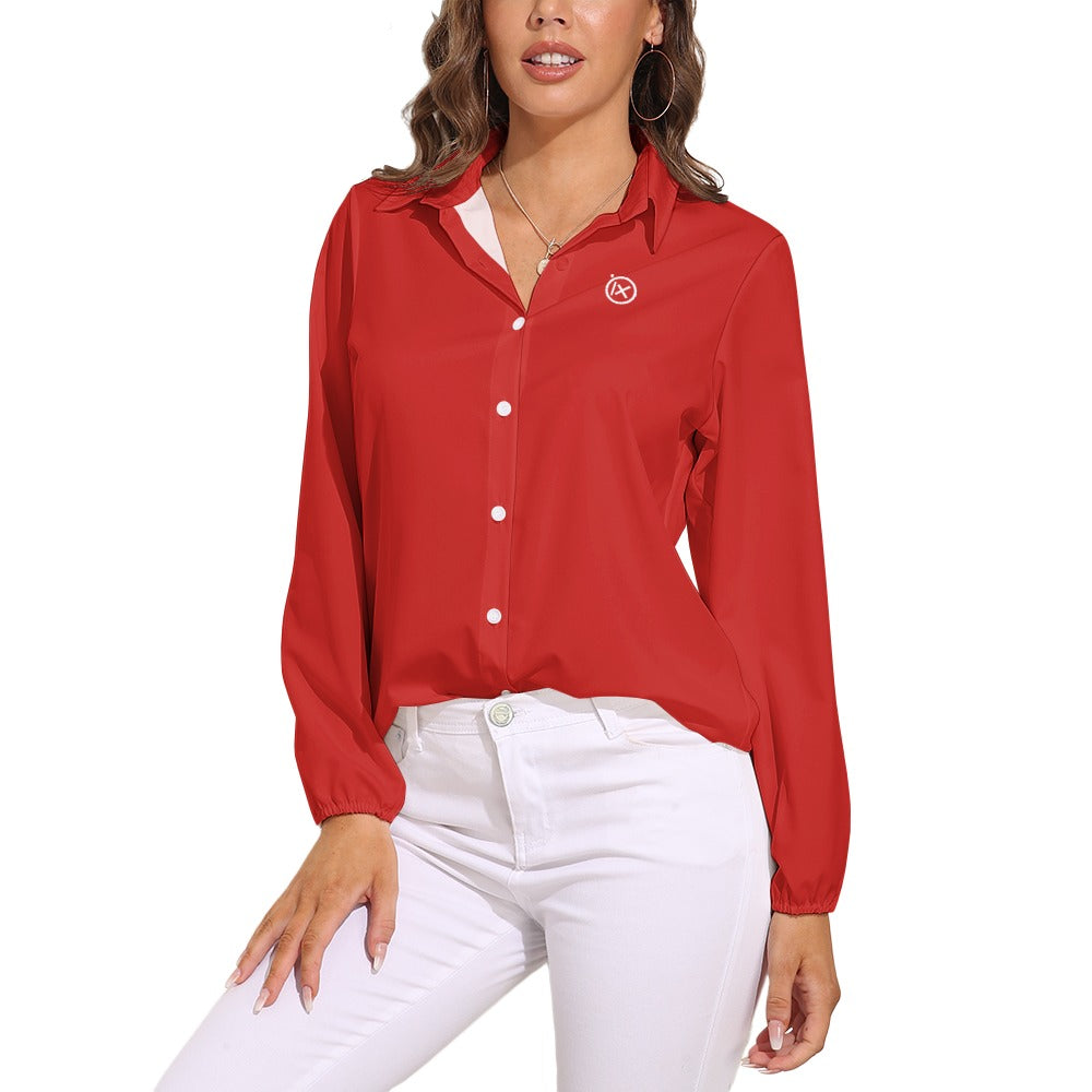 JEBO 1X Club Women's Solid Long-Sleeve Shirt