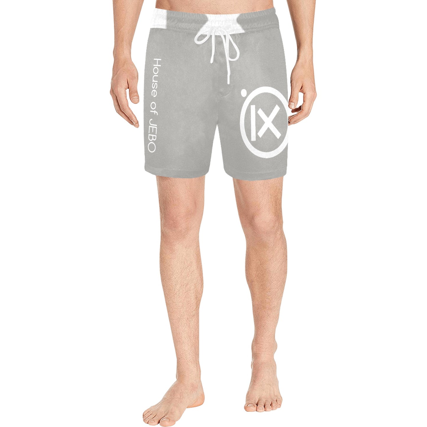 JEBO Resort Men's Mid-Length Swim Shorts