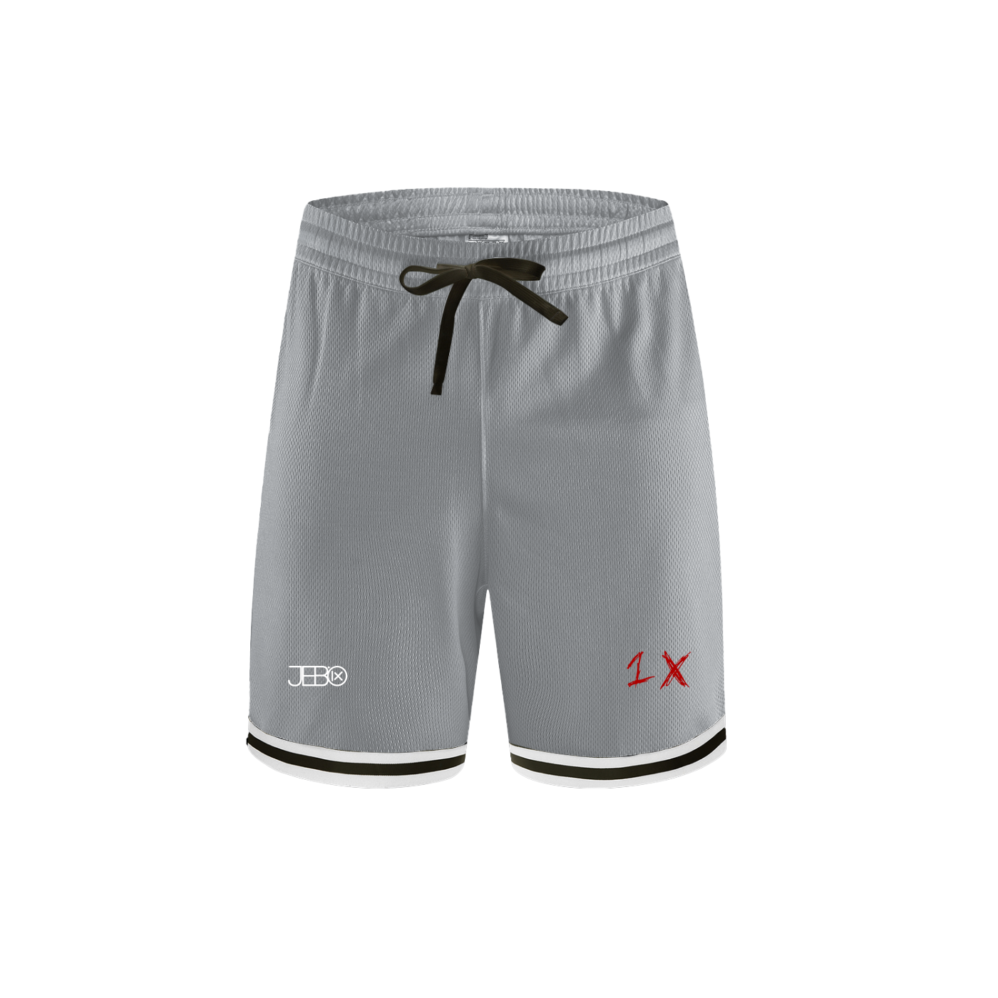 JEBO 1X Club Classic Stripe Trim Basketball Shorts