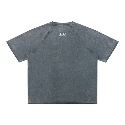 JEBO 1X Club Mineral-Wash Raw-Edge T-Shirt