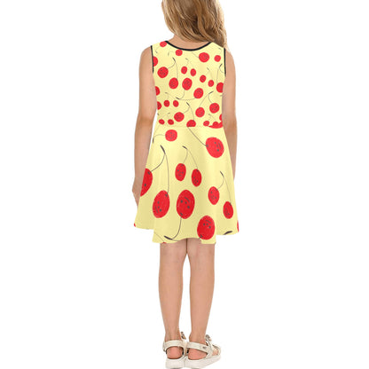 JEBO Kids Girls' Floral Heart Sundress