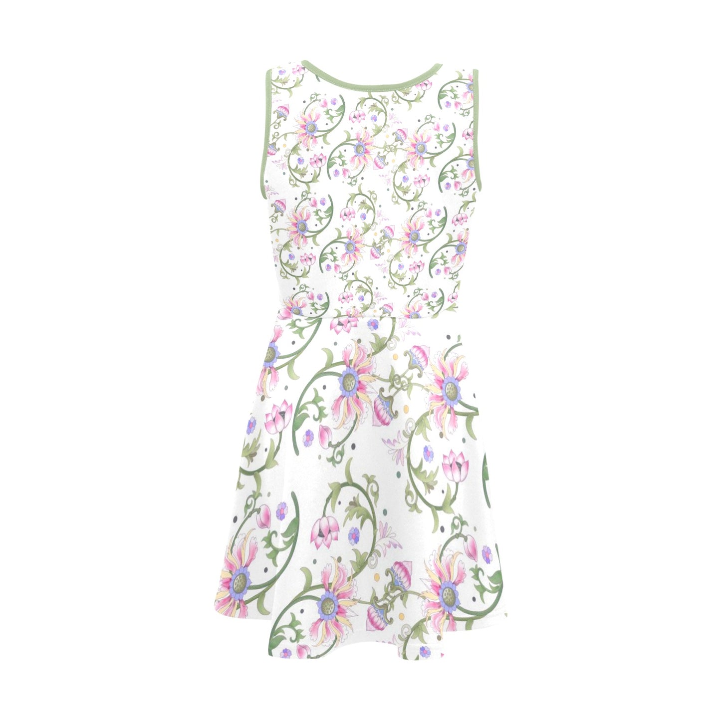 JEBO Kids Girls' Floral Heart Sundress