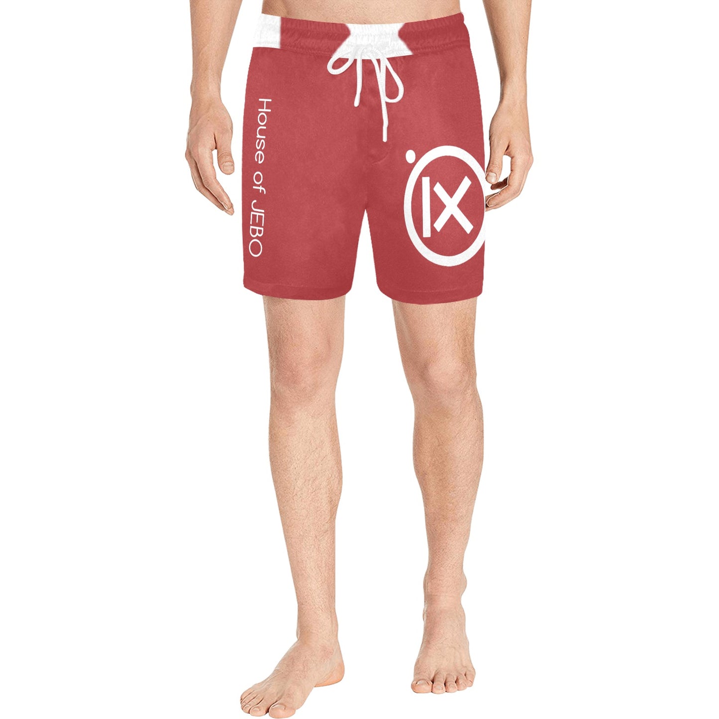 JEBO Resort Men's Mid-Length Swim Shorts