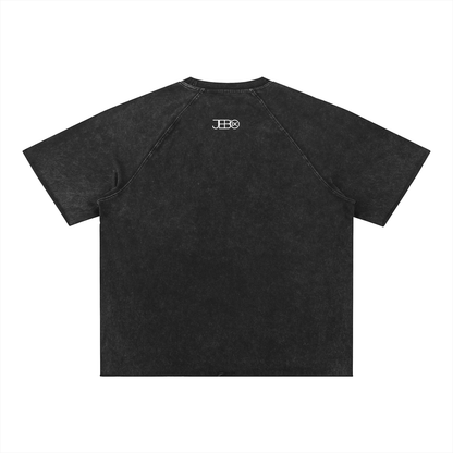 JEBO 1X Club Mineral-Wash Raw-Edge T-Shirt