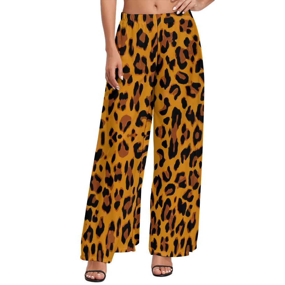 JEBO 1X Club Women's Pattern Wide-Leg Pants