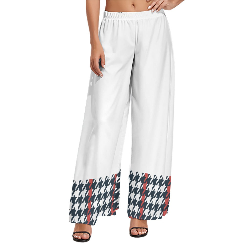 JEBO 1X Club Women's Pattern Wide-Leg Pants