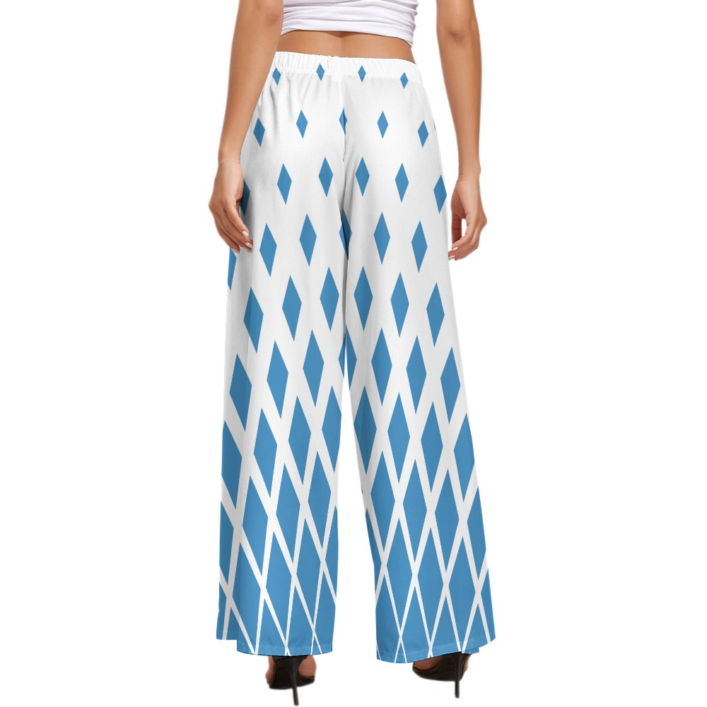 JEBO 1X Club Women's Pattern Wide-Leg Pants