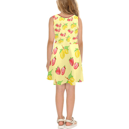 JEBO Kids Girls' Floral Heart Sundress