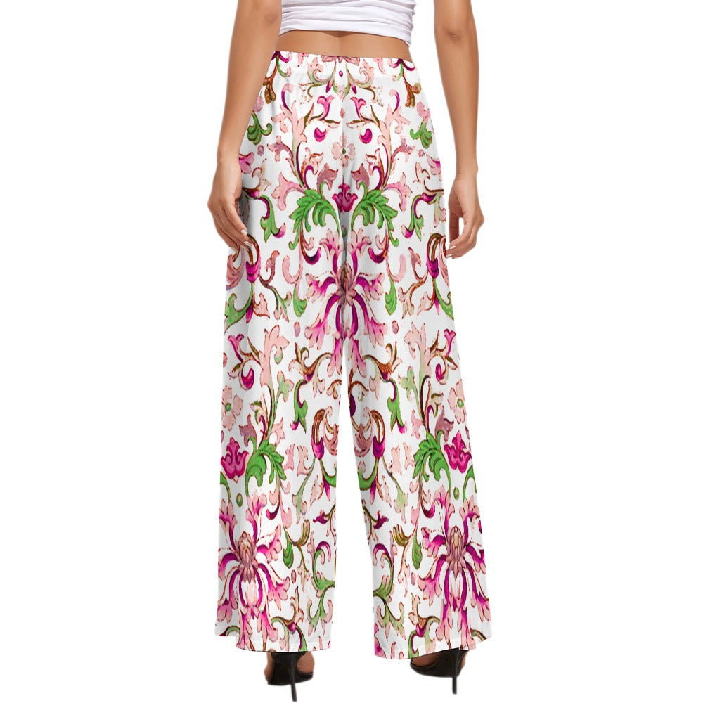 JEBO 1X Club Women's Pattern Wide-Leg Pants