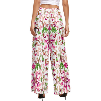 JEBO 1X Club Women's Pattern Wide-Leg Pants